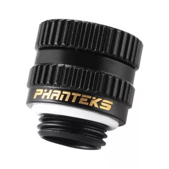 Αντάπτορας για συστήματα υδρόψυξης PHANTEKS PH-RA_BK_MF – σατινέ μαύρο, συμβατός με εξαρτήματα Phanteks Glacier