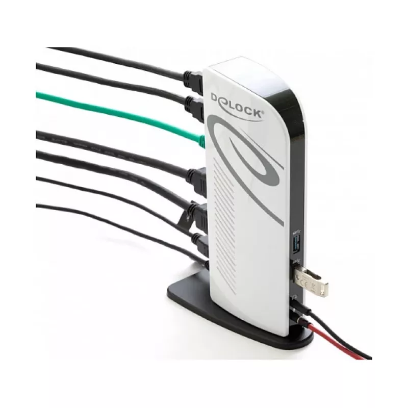 Θύρα σύνδεσης USB DeLOCK 87771 Dual HDMI Full-HD USB 3.2 LAN Ήχος
