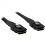 Inter-Tech - Εσωτερικό καλώδιο SAS - Serial ATA 150/300/600 - 36 PIN 4iMini MultiLane σε 36 PIN 4iMini MultiLane - 50 cm - με ασφάλεια - Μαύρο