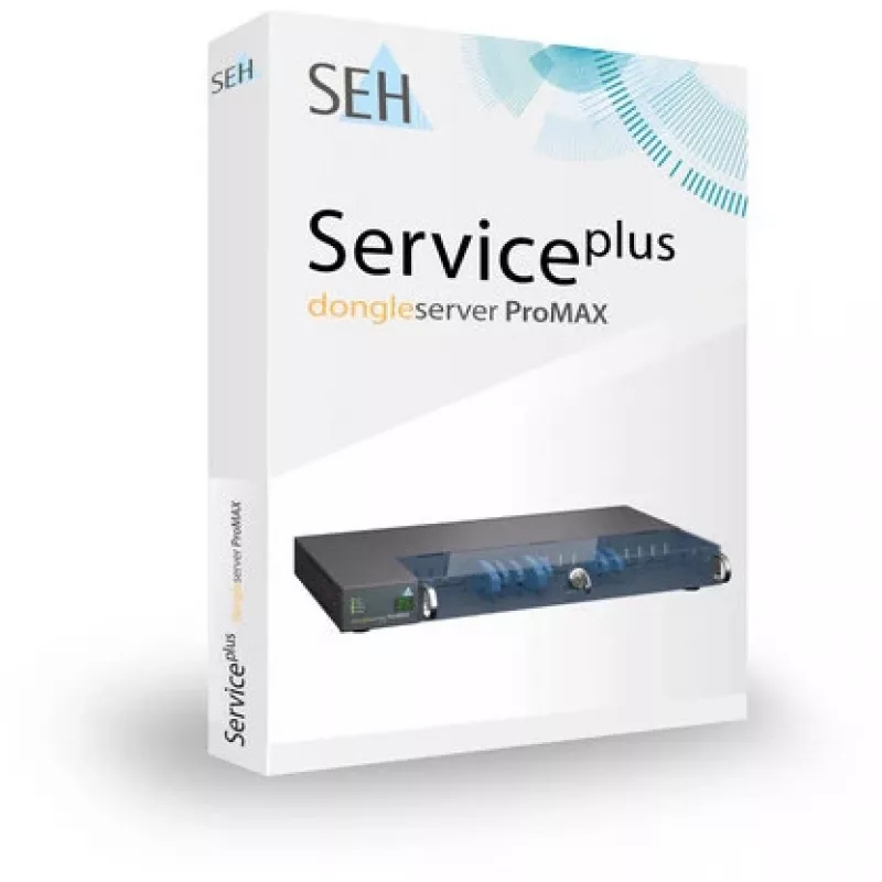 Printserver SEH dongleserver ProMAX Ethernet LAN Μαύρο Μπλε