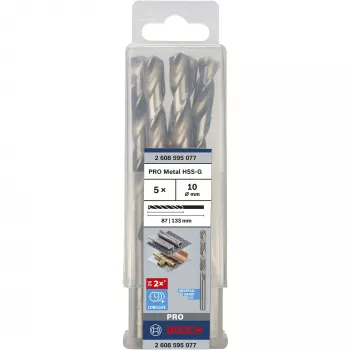 Σετ τρυπανιών Bosch HSS-G 5 τεμ. διάμετρος 1 cm