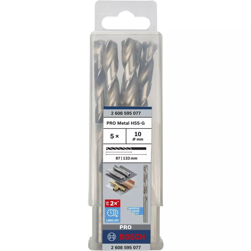 Σετ τρυπανιών Bosch HSS-G 5 τεμ. διάμετρος 1 cm