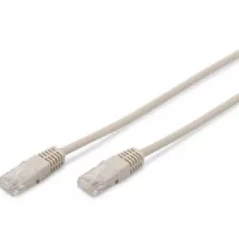 DIGITUS DK-1511-015 καλώδιο σύνδεσης (patch) CAT 5e U/UTP, AWG 26/7, PVC, 1,5 m, γκρι