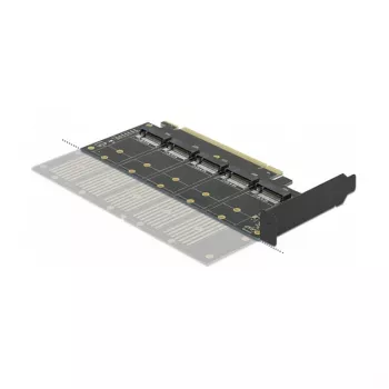 Κάρτα DeLOCK PCI Express x16 σε 5 x εσωτερικές M.2 Key B / SATA