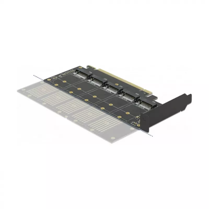 Κάρτα DeLOCK PCI Express x16 σε 5 x εσωτερικές M.2 Key B / SATA