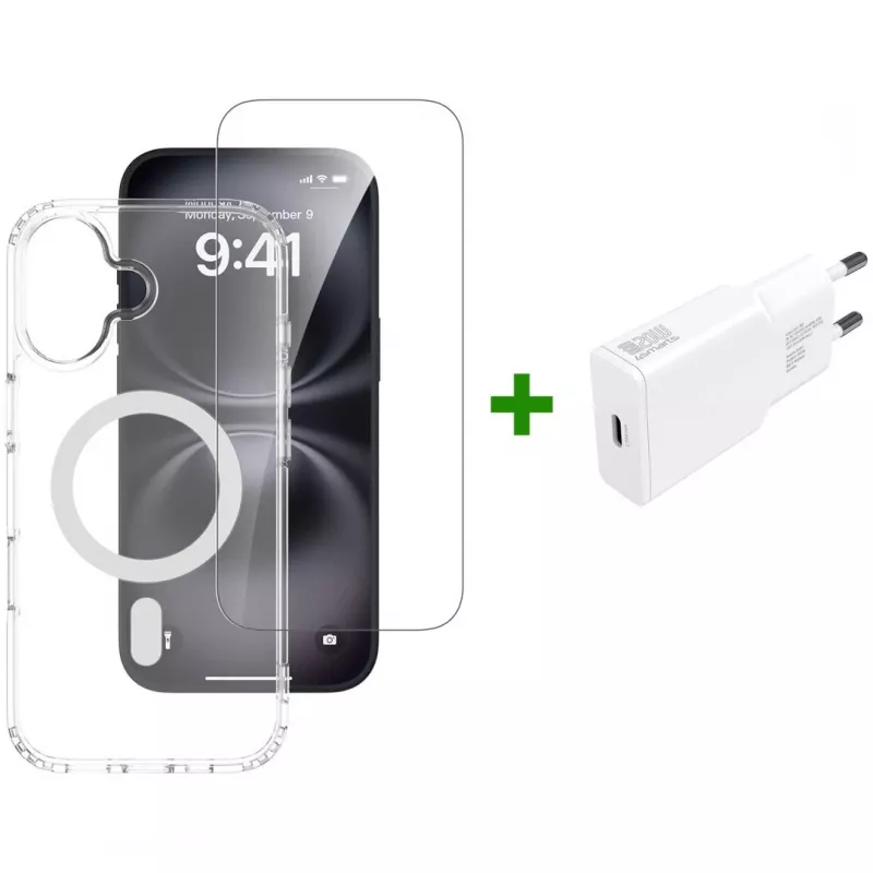 4smarts 3in1 Premium Starter Set για Apple iPhone 17, συμβατό με MagSafe