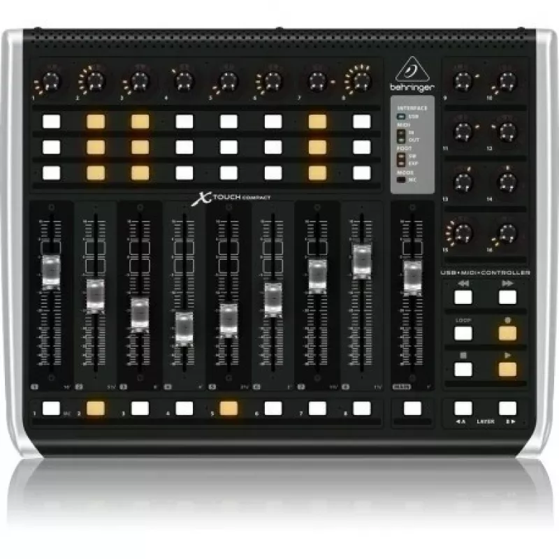 Behringer X-TOUCH COMPACT MIDI πληκτρολόγιο USB μαύρο