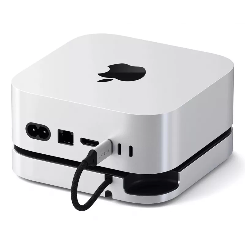 Satechi Laptop-Dock/Port-Replikator ST-GNMMES — ενσύρματο USB 3.2 Gen 2 Type-C Hub, USB-A & SD, ασημί