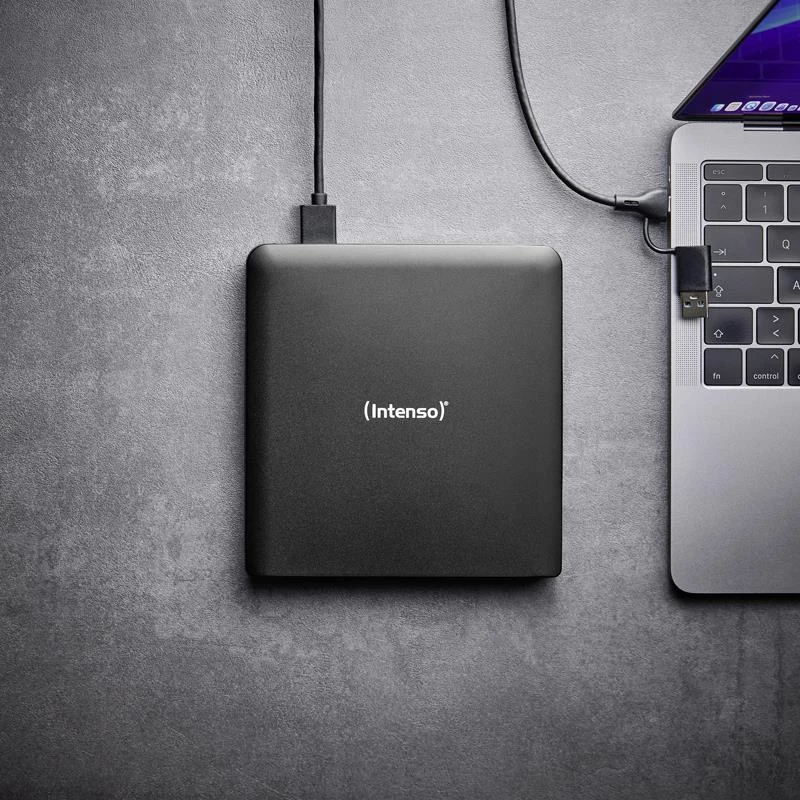 Intenso EOD 500BD Slim εξωτερικός εγγραφέας Blu-ray, USB 3.2 Gen 1, μαύρο