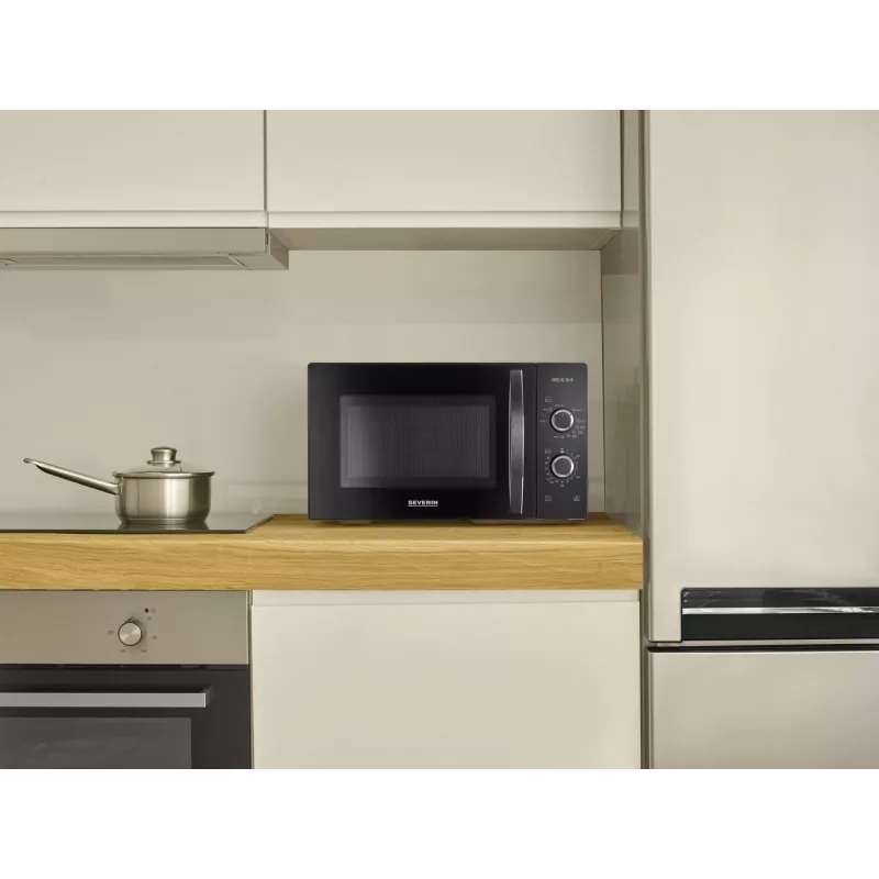 Φούρνος μικροκυμάτων με γκριλ Severin MW 7785 25L 800W μαύρο
