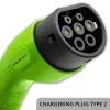 Qoltec Mobile EV Car Charger Adjustable 2in1 Type2 | 7kW | 230V | CEE 3 PIN | Wi-fi| LCD | φορητός | Wallbox | 5m