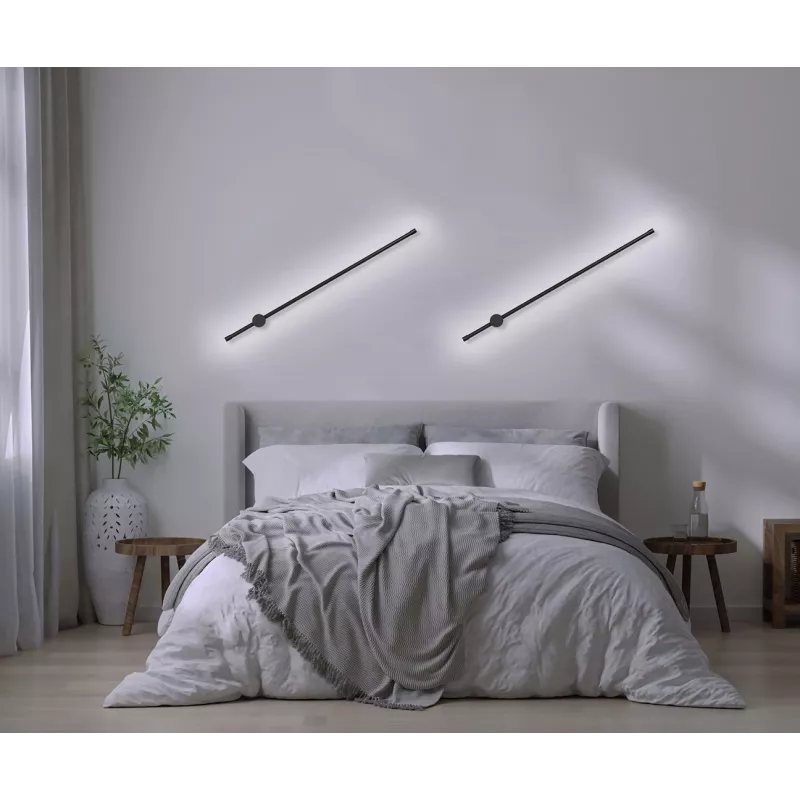 Activejet LED φωτιστικό τοίχου AJE-HILTON μαύρο NW