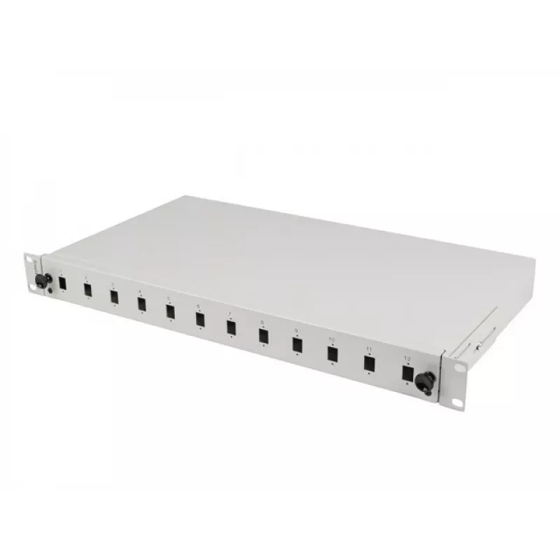 Patch panel Lanberg FOP1-12SS-LDS γκρι ABS χάλυβας 19 ιντσών