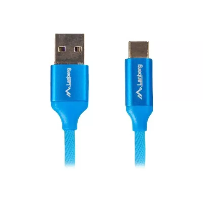 Καλώδιο USB 2.0 LANBERG CA-USBO-21CU-0010-BL — USB A σε USB C, 1 m, μπλε