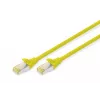 Καλώδιο patch Digitus CAT 6A S/FTP DK-1644-A-0025/Y 0,25 m Κίτρινο