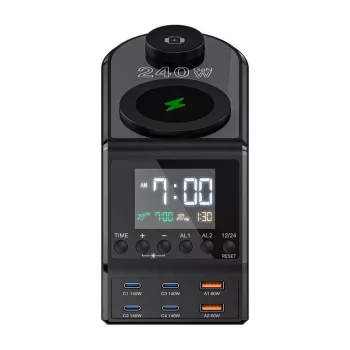 Ξυπνητήρι BlitzWolf BW-FW10 με 2×USB-A και 4×USB-C θύρες