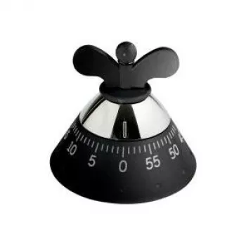 Χρονοδιακόπτης κουζίνας Alessi A09 B Μαύρο 120mm x 120mm x 90mm