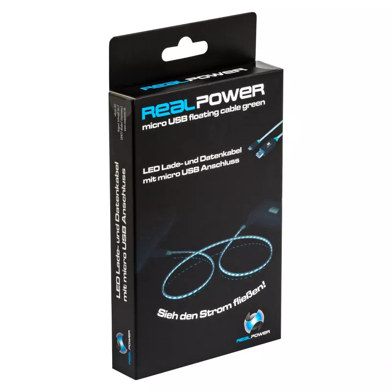 Καλώδιο USB RealPower A/Micro-USB B 0,75 m