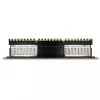 DeLOCK 66876 patch panel 1U Cat6a μαύρο μεταλλικό