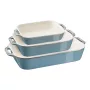 Staub 40508-172-0 Κεραμικό σετ ψησίματος ορθογώνιο, 3 τεμ., Antique Turquoise
