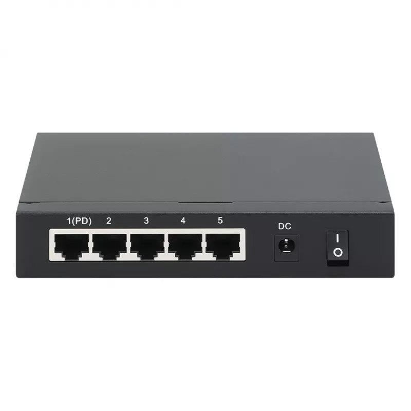 Gigabit 5xPoE Passthrough Switch, τροφοδοτούμενο μέσω PoE ή AC, 68W