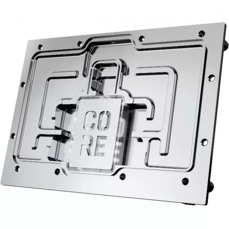 Ψυκτικό block Alphacool Core RX 9070 XT Mercury διαφανές χρώμιο με backplate