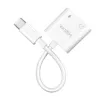 Προσαρμογέας ήχου LogiLink USB-C USB-C/αρσενικό σε 2x USB-C/θηλυκό 60W PD λευκό