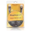 Καλώδιο DisplayPort DeLOCK 82770 1 m Μαύρο Καφέ