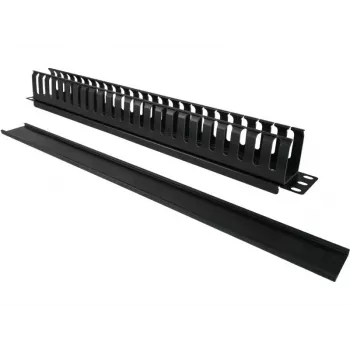 Κουτί καλωδίων Alantec PK008 Οργανωτής τοίχου 1U μαύρο Μέταλλο/Πλαστικό