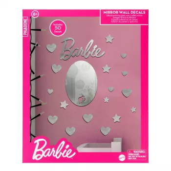 Αυτοκόλλητα τοίχου καθρέφτη Paladone PP13751BR σχέδιο Barbie – διακοσμητικό αυτοκόλλητο μεμβράνης καθρέφτη