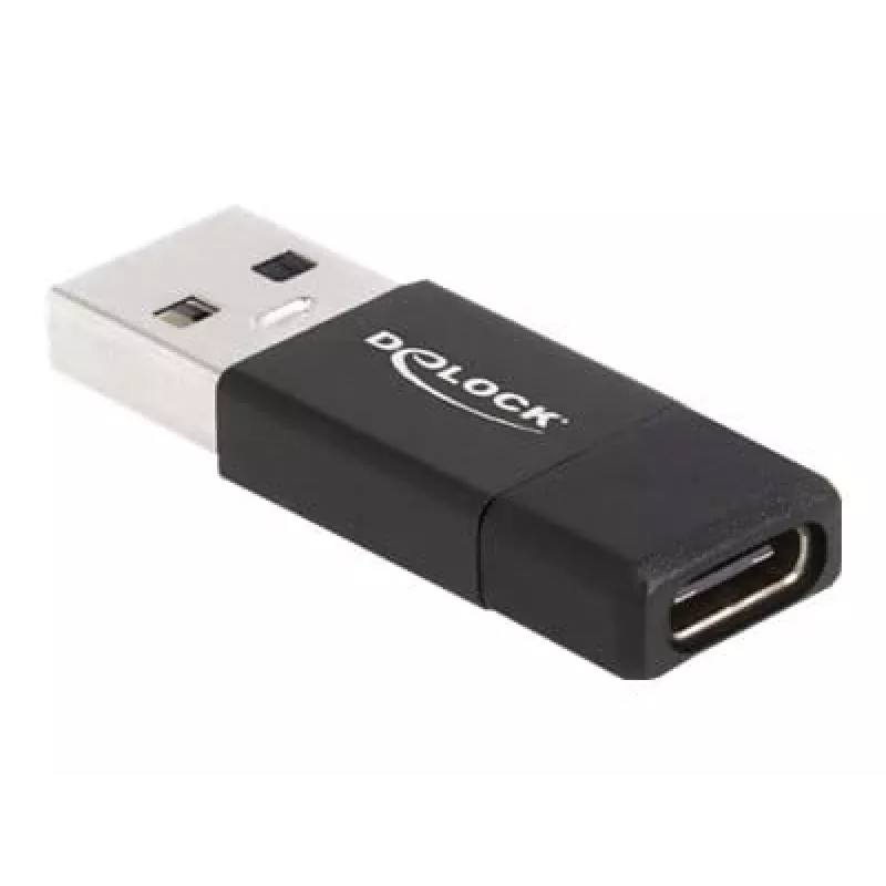 DeLOCK 60001 αντάπτορας USB A USB C μαύρο