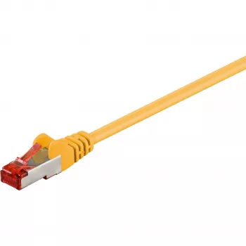 Wentronic Goobay CAT 6 Καλώδιο patch, S/FTP (PiMF), κίτρινο, 20 m - LSZH χωρίς αλογόνα, χαλκός (68307)