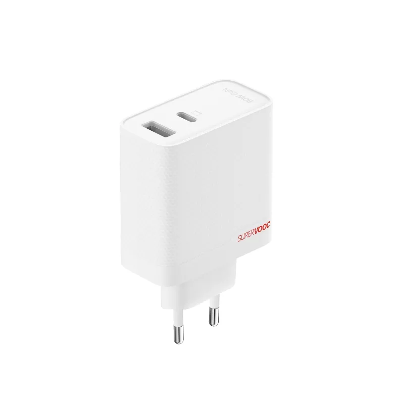 OnePlus 80W Τροφοδοτικό Type-C + Type-A