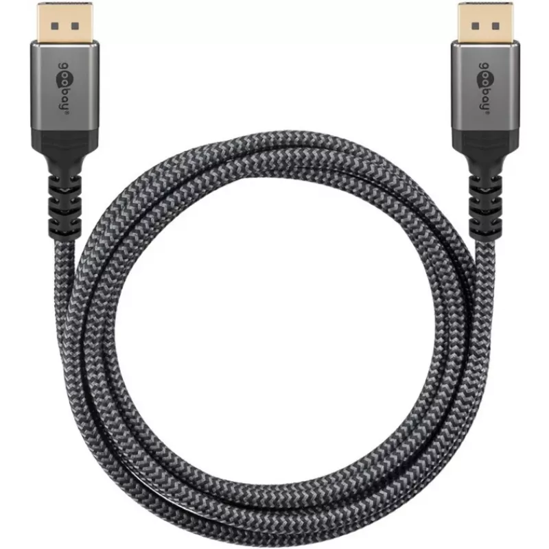 Goobay 65267 Καλώδιο DisplayPort 5 m Μαύρο - Ασημί (65267)