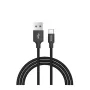 Σετ καλωδίων δεδομένων USB Devia Pheez Series Micro – συσκευασία 3 τεμ.: 25 cm, 1 m, 2 m – Μαύρο