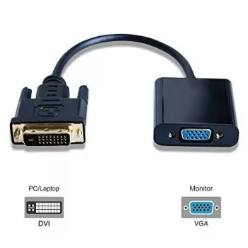 Microconnect DVIDVGA Καλώδιο-αντάπτορας βίντεο 0,25 m DVI-D VGA (D-Sub) Μαύρο