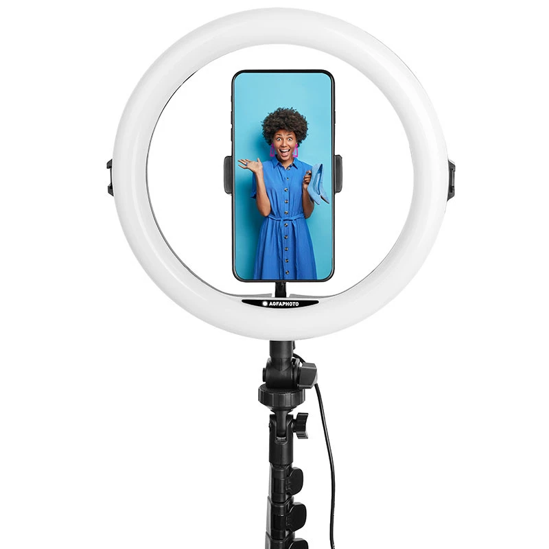 Agfa Arl11xl Ring Light LED Ring 11 ιντσών + τρίποδο + τηλεχειριστήριο