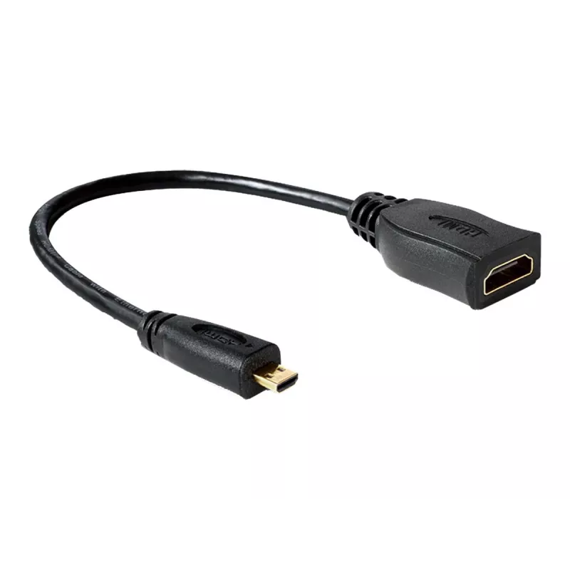 Καλώδιο HDMI DeLOCK 65391 0,23m Type A σε Type D μαύρο