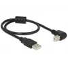 Καλώδιο USB DeLOCK 0,5m USB 2.0-A USB 2.0-B μαύρο