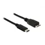Καλώδιο USB DeLOCK 1m USB 3.1 USB 3.2 Gen 2 USB C Micro-USB B μαύρο