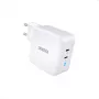 Τροφοδοτικό CHOETECH Charger GaN 2x USB-C 100W PD, μοντέλο PD6008