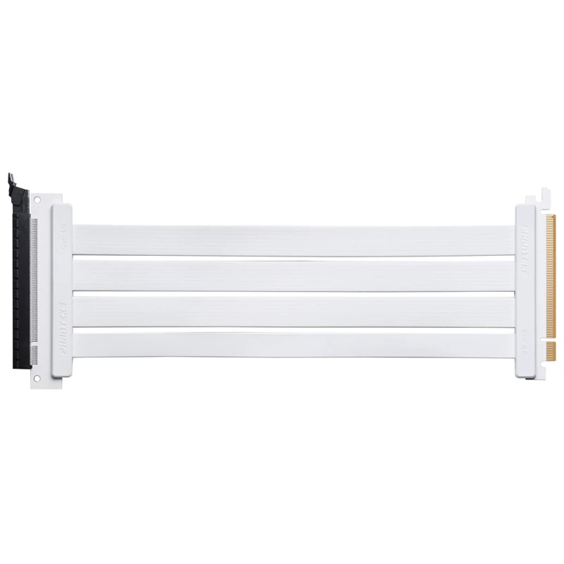 PHANTEKS Καλώδιο Riser PCI-E 4.0 x16 Flat, 180 μοίρες, 30 cm - λευκό