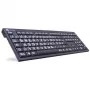 Logickeyboard XL Print USB QWERTZ Γερμανικό μαύρο