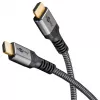 Goobay 65263 Καλώδιο HDMI 5 m HDMI Τύπου A (Standard) Γκρι (65263)