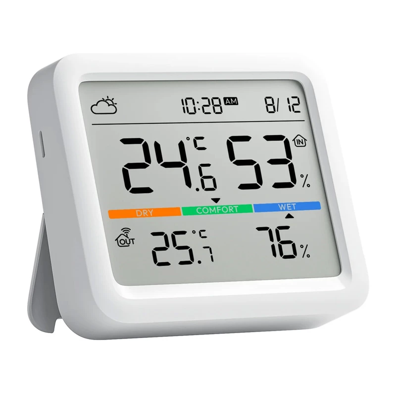 SwitchBot Meter Pro Λευκό LCD Μπαταρία 0 Αισθητήρας θερμοκρασίας και υγρασίας