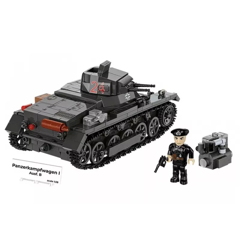 Σετ κατασκευής Cobi Panzer I Ausf. B – 654 τεμάχια, λεπτομερές μοντέλο κατασκευής