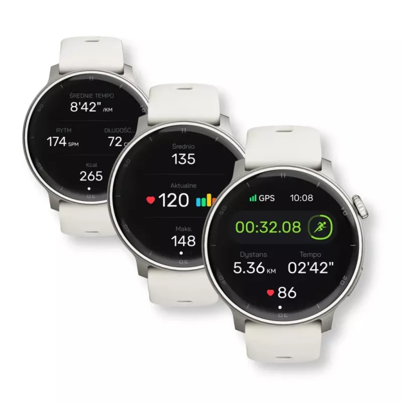 Smartwatch Stelio Activ GPS 46 mm Ασημί STSWA101SR, GPS, θήκη 46 mm