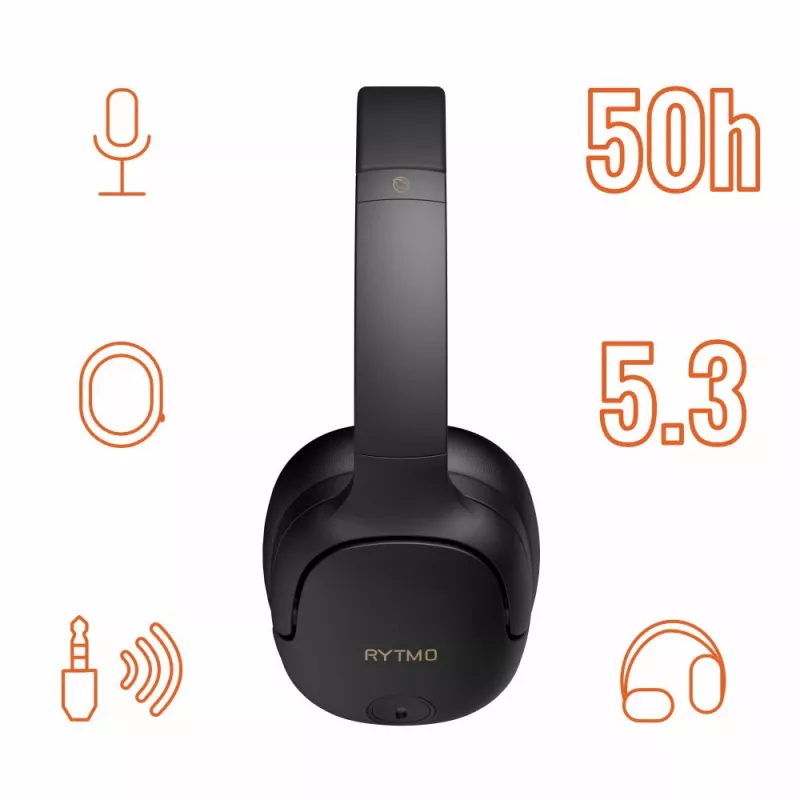Ακουστικά Manta HDP1001BK Rytmo Elegance μαύρα