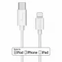 Καλώδιο USB MediaRange MRCS215 1m USB C USB C/Lightning Λευκό