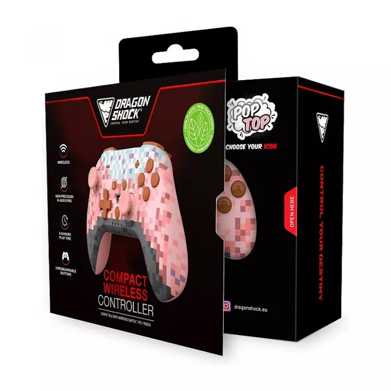 Dragonshock Controller Poptop ασύρματα ζάρια ροζ διακόπτης